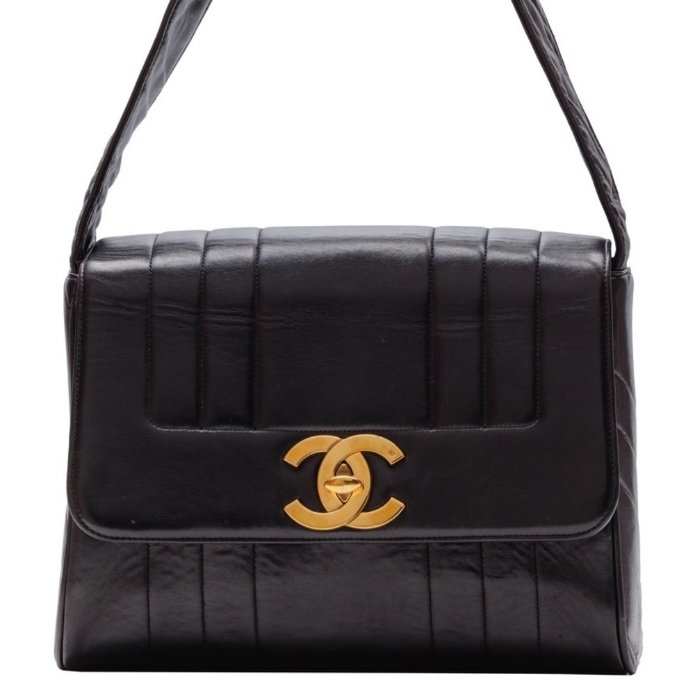 Chanel Decacoco Single Flap Chain Lambskin Black